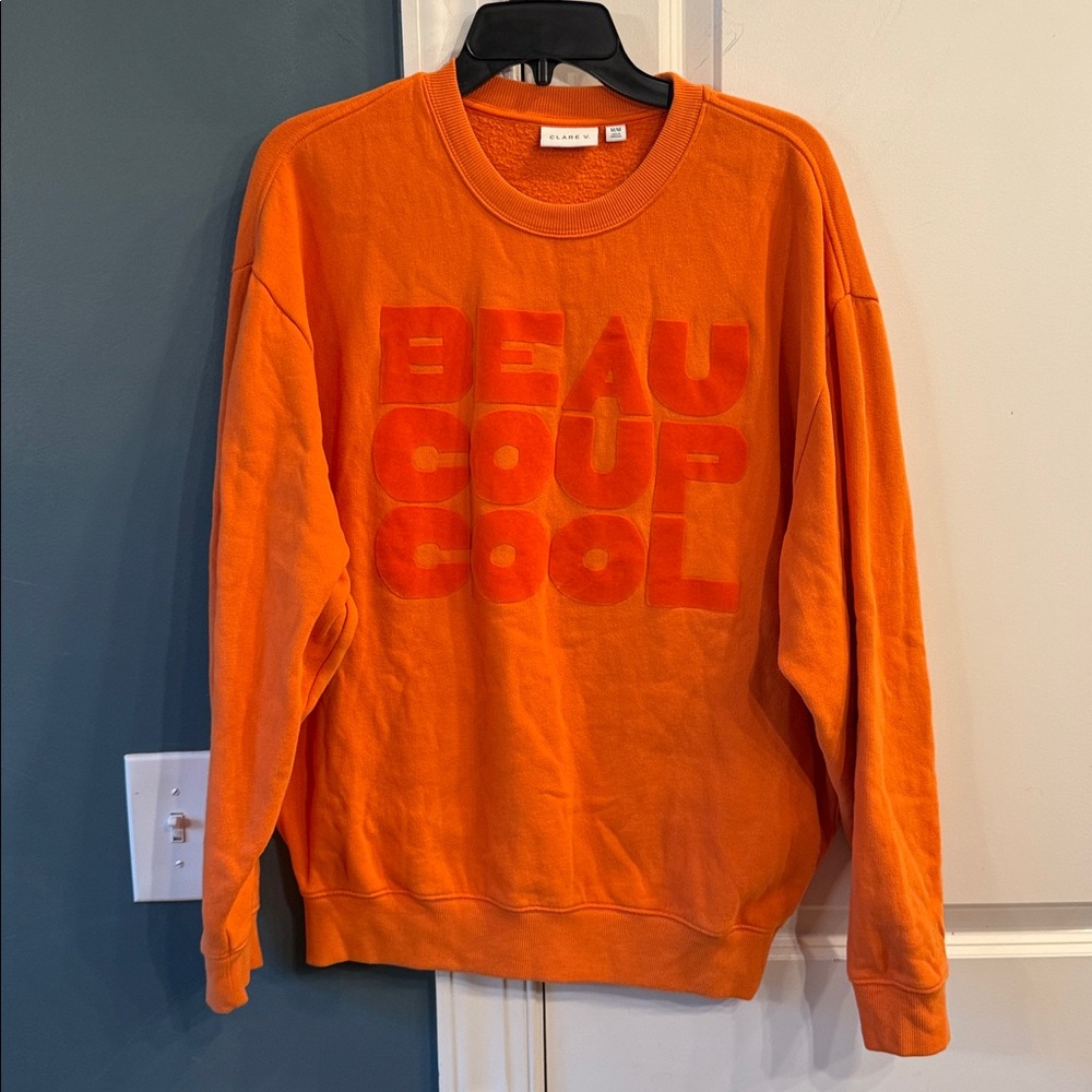 Clare V Oversized Sweatshirt BeauCoup Cool - Picture 2 of 5